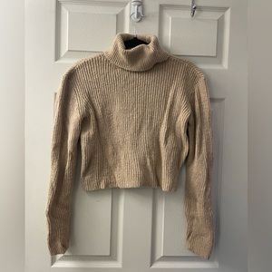 Beige turtle neck sweater
